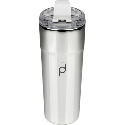 Drink Pod Metallic Range 450ml Coffee Flask, Silver, Stainless Steel Double Wall Insulated Travel Cup Drink Pod Metallic Range 450ml Coffee Flask, Silver, Stainless Steel Double Wall Insulated Travel Cup