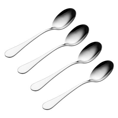 Viners Select 4 Piece Teaspoon Set 18/0 Stainless Steel Teaspoons with Mirror Finish Teardrop Handle Design Small Spoons for Tea, Coffee & Desserts Dishwasher Safe Gift Boxed Viners Select 4 Piece Teaspoon Set 18/0 Stainless Steel Teaspoons with Mirror Finish Teardrop Handle Design Small Spoons for Tea, Coffee & Desserts Dishwasher Safe Gift Boxed