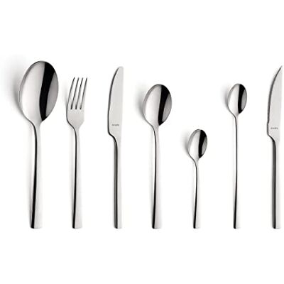 Amefa Manille Cutlery Set for 6 People, 42 Pieces Silver Amefa Manille Cutlery Set for 6 People, 42 Pieces Silver