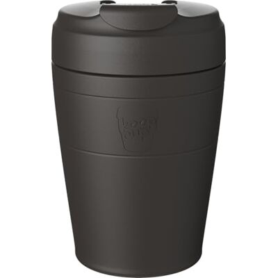 KeepCup Commuter, Insulated Stainless Steel Travel Mug with Leakproof One-Handed Flip Lid, Recycled Steel, BPA Free, Dishwasher Safe, 340ml 12oz Black KeepCup Commuter, Insulated Stainless Steel Travel Mug with Leakproof One-Handed Flip Lid, Recycled Steel, BPA Free, Dishwasher Safe, 340ml 12oz Black