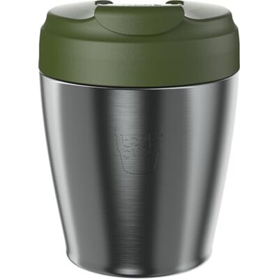 KeepCup Commuter, Insulated Stainless Steel Travel Mug with Leakproof One-Handed Flip Lid, Recycled Steel, BPA Free, Dishwasher Safe, 227ml 8oz Pine KeepCup Commuter, Insulated Stainless Steel Travel Mug with Leakproof One-Handed Flip Lid, Recycled Steel, BPA Free, Dishwasher Safe, 227ml 8oz Pine