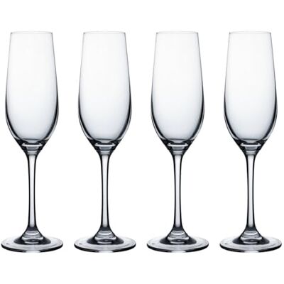 Ravenhead Kings Set of 4 Champagne Flutes 200ml Elegant 20cl Flute Glass Set for Celebrations, Dining & Entertaining, Durable & Dishwasher Safe Ravenhead Kings Set of 4 Champagne Flutes 200ml Elegant 20cl Flute Glass Set for Celebrations, Dining & Entertaining, Durable & Dishwasher Safe