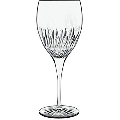 Luigi Bormioli Red Wine Glasses Set of 4 Diamante Crystal Wine Glasses 520ml, Ultra Clear & Durable Dishwasher Safe Glassware with Titanium Reinforced Stems, Gift Box Included, Made In Italy Luigi Bormioli Red Wine Glasses Set of 4 Diamante Crystal Wine Glasses 520ml, Ultra Clear & Durable Dishwasher Safe Glassware with Titanium Reinforced Stems, Gift Box Included, Made In Italy