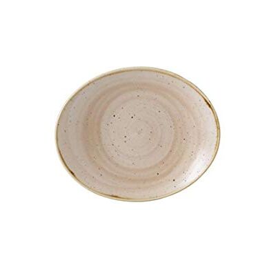 Churchill Super Vitrified GR946 Stonecast Oval Coupe Plate Nutmeg Cream (Pack of 12) Churchill Super Vitrified GR946 Stonecast Oval Coupe Plate Nutmeg Cream (Pack of 12)