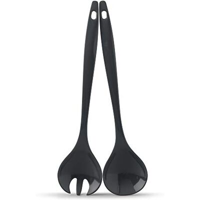 Zeal - Melamine Salad Servers - Dark Grey - Set 2 - Salad Servers Zeal - Melamine Salad Servers - Dark Grey - Set 2 - Salad Servers