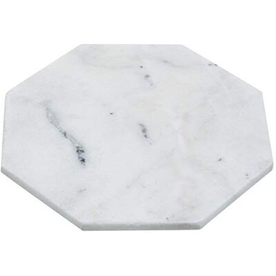 Premier Housewares White Finish Octagonal Marble Trivet Board/Serving Tray/Modern Platter/Platters With Non Stick Smooth Finish Trays For Kitchen/Dinners 18 x 18 x 21 Premier Housewares White Finish Octagonal Marble Trivet Board/Serving Tray/Modern Platter/Platters With Non Stick Smooth Finish Trays For Kitchen/Dinners 18 x 18 x 21