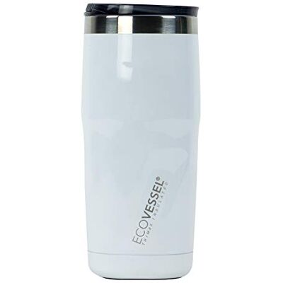 EcoVessel Metro-16oz/473ml Triple Insulated Stainless Steel Hot or Cold Drinking Bottle , White Pearl, 16oz EcoVessel Metro-16oz/473ml Triple Insulated Stainless Steel Hot or Cold Drinking Bottle , White Pearl, 16oz