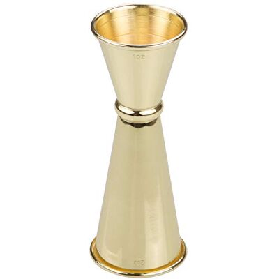 ASelected Stainless Steel Double Cocktail Jigger Japanese Style Bar Jigger Drinks Measure for Spirits 1oz 2oz 1/2oz 3/4oz 3/2oz (Gold) ASelected Stainless Steel Double Cocktail Jigger Japanese Style Bar Jigger Drinks Measure for Spirits 1oz 2oz 1/2oz 3/4oz 3/2oz (Gold)