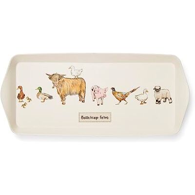 Cooksmart British Designed Small Serving Tray Dinner Tray For Multiple Uses Around The Home Trays For Food Serving Or Drinks Serving Buttercup Farm Cooksmart British Designed Small Serving Tray Dinner Tray For Multiple Uses Around The Home Trays For Food Serving Or Drinks Serving Buttercup Farm