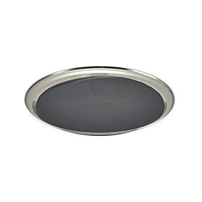 Steelite V456 Non Slip Stainless Steel Round Tray, 12 Inch Steelite V456 Non Slip Stainless Steel Round Tray, 12 Inch