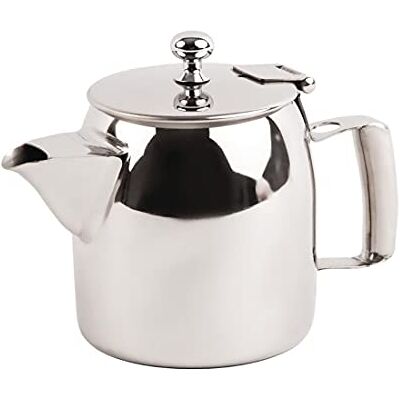 Olympia Cosmos Stainless Steel Teapot 340ml J321 Olympia Cosmos Stainless Steel Teapot 340ml J321