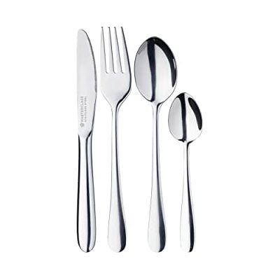 MasterClass Kids' Cutlery Set, Stainless Steel, 4-Piece, Silver MasterClass Kids' Cutlery Set, Stainless Steel, 4-Piece, Silver