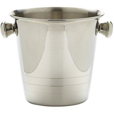 Genware Mini Stainless Steel Ice Bucket Replica 10cm, MSSB10, Single Genware Mini Stainless Steel Ice Bucket Replica 10cm, MSSB10, Single