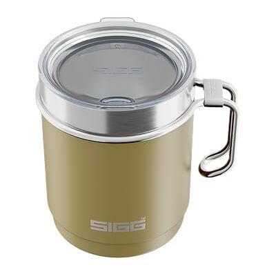 Sigg Camp Thermo Travel Mug Sand with Tritan Lid & Handle Dishwasher Safe BPA Free 18/8 Stainless Steel Camping & Hiking Dark Beige 0.36L Sigg Camp Thermo Travel Mug Sand with Tritan Lid & Handle Dishwasher Safe BPA Free 18/8 Stainless Steel Camping & Hiking Dark Beige 0.36L