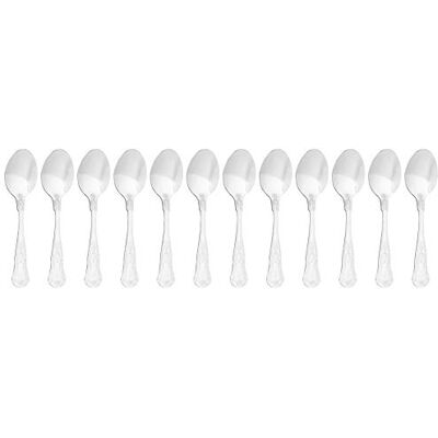 Utopia Kings Tea Spoon Pack of 12 Traditional Cutlery, 18/0 Stainless Steel Utopia Kings Tea Spoon Pack of 12 Traditional Cutlery, 18/0 Stainless Steel