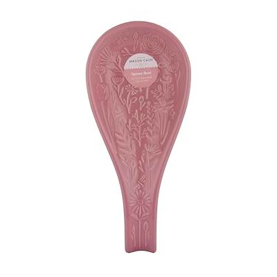 Mason Cash In the Meadow Spoon Rest Embossed Floral Design, Durable Stoneware – Ideal for Keeping Worktops Clean – Classic Kitchen Accessory Mason Cash In the Meadow Spoon Rest Embossed Floral Design, Durable Stoneware – Ideal for Keeping Worktops Clean – Classic Kitchen Accessory