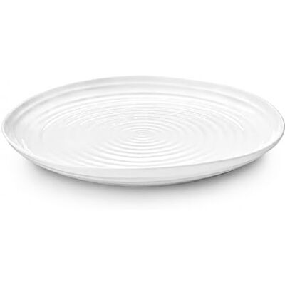 Portmeirion x Sophie Conran Round Porcelain Serving Platter, Durable White Platter for Casual Dining and Entertaining, Dishwasher, Microwave, Freezer and Oven Safe, 30.8cm Portmeirion x Sophie Conran Round Porcelain Serving Platter, Durable White Platter for Casual Dining and Entertaining, Dishwasher, Microwave, Freezer and Oven Safe, 30.8cm