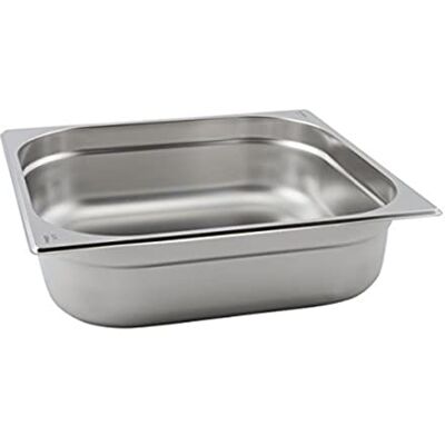 Genware NEV-GN23-100 Stainless Steel Gastronorm Pan, Size 1/9, 100 mm Deep Genware NEV-GN23-100 Stainless Steel Gastronorm Pan, Size 1/9, 100 mm Deep