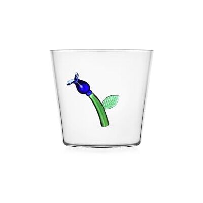 Ichendorf Milano Botanica Collection Blue Flower Tumbler, 35 cl, Borosilicate Glass, Handmade Ichendorf Milano Botanica Collection Blue Flower Tumbler, 35 cl, Borosilicate Glass, Handmade