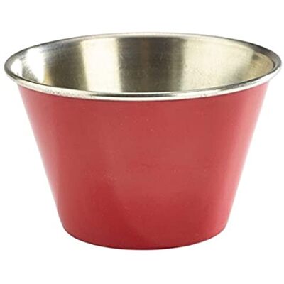 Genware NEV-RAMST6R Stainless Steel Ramekin, 6 oz., Red Genware NEV-RAMST6R Stainless Steel Ramekin, 6 oz., Red