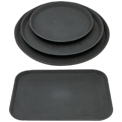 Kristallon S440 Non-Slip Combo Trays, Black (Pack of 12) Kristallon S440 Non-Slip Combo Trays, Black (Pack of 12)