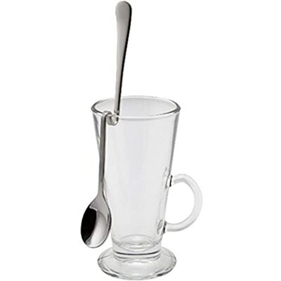 Genware NEV-LS08H Spoon, Hanging Latte, 8", 18/8, Stainless Steel (Pack of 12) Genware NEV-LS08H Spoon, Hanging Latte, 8", 18/8, Stainless Steel (Pack of 12)