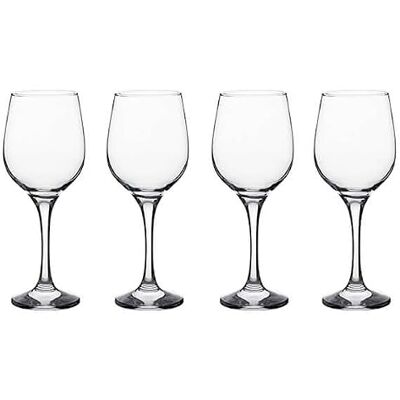 Ravenhead Bouquet Set of 4 Wine Glasses 36cl Elegant Wine Glass Set for Red, White & Rosé, Generous Bowl Design for Enhanced Flavour Ravenhead Bouquet Set of 4 Wine Glasses 36cl Elegant Wine Glass Set for Red, White & Rosé, Generous Bowl Design for Enhanced Flavour