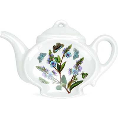 Portmeirion BG07190 Botanic Garden Teabag Tidy/Spoon Rest Single, Ceramic, White,5.5 Inches Portmeirion BG07190 Botanic Garden Teabag Tidy/Spoon Rest Single, Ceramic, White,5.5 Inches