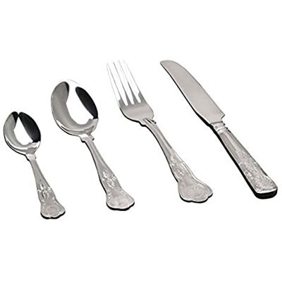 Genware SS-KG 18/0 Stainless Steel Kings Pattern Soup Spoon, Pack of 12 Genware SS-KG 18/0 Stainless Steel Kings Pattern Soup Spoon, Pack of 12