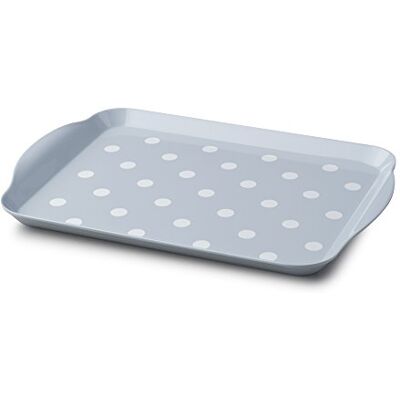 Zeal - Melamine Dotty Tray Small - duck egg blue - Tray Zeal - Melamine Dotty Tray Small - duck egg blue - Tray