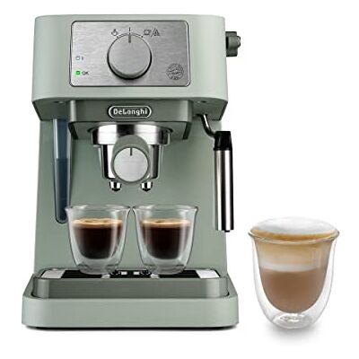 DeLonghi Manual Coffee Machine Stilosa EC260.GR, 15 Bar Pressure, Cappuccino System, Automatic Switch-Off, Compatible with ESE pods, 2 Level Tray, Capacity 1L, Green DeLonghi Manual Coffee Machine Stilosa EC260.GR, 15 Bar Pressure, Cappuccino System, Automatic Switch-Off, Compatible with ESE pods, 2 Level Tray, Capacity 1L, Green