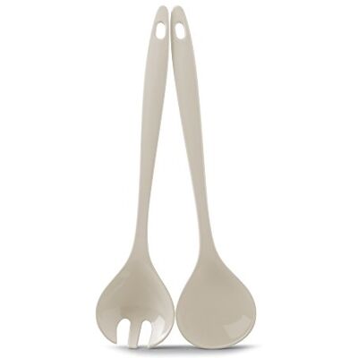 Zeal Melamine Salad Servers - Cream - 2 pcs - One Size - Salad servers Zeal Melamine Salad Servers - Cream - 2 pcs - One Size - Salad servers