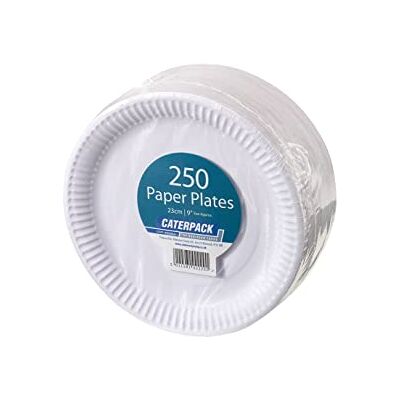 CATERPACK BY ROBINSON YOUNG Plates 23cm White 250 pack CATERPACK BY ROBINSON YOUNG Plates 23cm White 250 pack