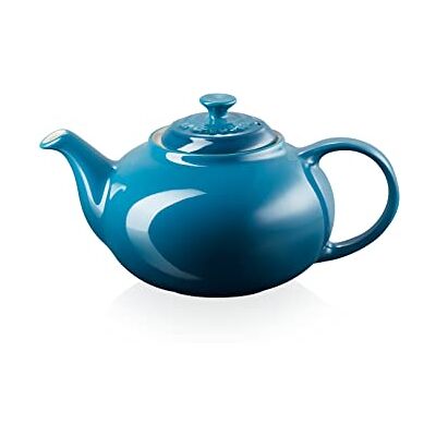 LE CREUSET Stoneware Classic Teapot, 1.3 litres, Serves 3-4 Cups, Deep Teal, 70702136420000 LE CREUSET Stoneware Classic Teapot, 1.3 litres, Serves 3-4 Cups, Deep Teal, 70702136420000