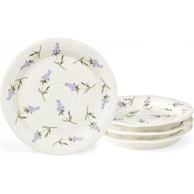 Portmeirion Sophie Conran Lavandula Side Plate Set of 4, Porcelain Dessert, Appetizer, Small Dinner and Salad Plate, Microwave and Dishwasher Safe Dinnerware, 6-Inch Diameter Portmeirion Sophie Conran Lavandula Side Plate Set of 4, Porcelain Dessert, Appetizer, Small Dinner and Salad Plate, Microwave and Dishwasher Safe Dinnerware, 6-Inch Diameter
