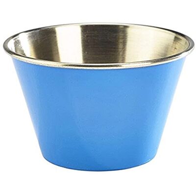 Genware NEV-RAMST6BL Stainless Steel Ramekin, 6 oz., Blue Genware NEV-RAMST6BL Stainless Steel Ramekin, 6 oz., Blue