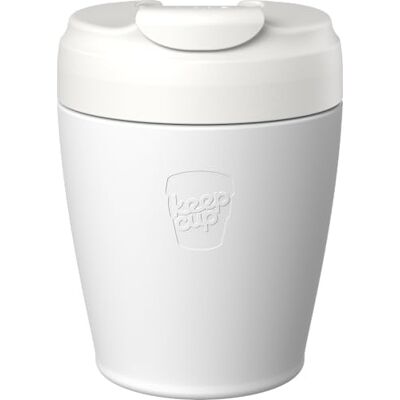 KeepCup Commuter, Insulated Stainless Steel Travel Mug with Leakproof One-Handed Flip Lid, Recycled Steel, BPA Free, Dishwasher Safe, 227ml 8oz Bone White KeepCup Commuter, Insulated Stainless Steel Travel Mug with Leakproof One-Handed Flip Lid, Recycled Steel, BPA Free, Dishwasher Safe, 227ml 8oz Bone White