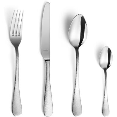 Amefa Sierra 24 Piece Cutlery Set for 6 People – Premium Stainless Steel Flatware – Contemporary Polished Finish – Gift Boxed – Dishwasher Safe Amefa Sierra 24 Piece Cutlery Set for 6 People – Premium Stainless Steel Flatware – Contemporary Polished Finish – Gift Boxed – Dishwasher Safe