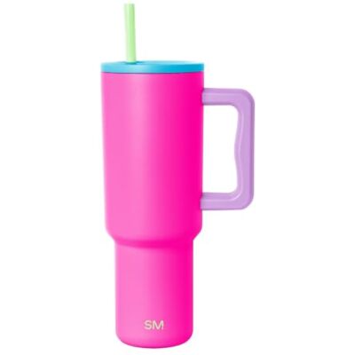Simple Modern Tumbler 40 oz with Handle and Straw Insulated Stainless Steel Water Bottle Iced Coffee Cup Travel Mug Gifts for Women & Men Trek 1180ml 80s Mix Simple Modern Tumbler 40 oz with Handle and Straw Insulated Stainless Steel Water Bottle Iced Coffee Cup Travel Mug Gifts for Women & Men Trek 1180ml 80s Mix