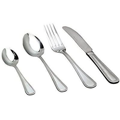 Genware NEV-DS-BD Dessert Spoon, Bead Pattern (Pack of 12) Genware NEV-DS-BD Dessert Spoon, Bead Pattern (Pack of 12)