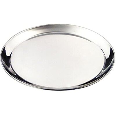 Genware NEV-52239 Tray, Stainless Steel, Round 16 Genware NEV-52239 Tray, Stainless Steel, Round 16