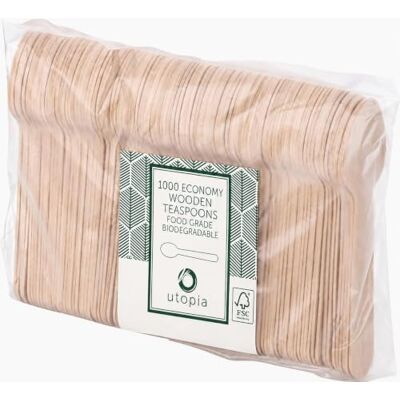 Utopia Birch Wood Spoon 6.25inch / 16cm, F90213-000000-B01010, Pack of 1000 Utopia Birch Wood Spoon 6.25inch / 16cm, F90213-000000-B01010, Pack of 1000