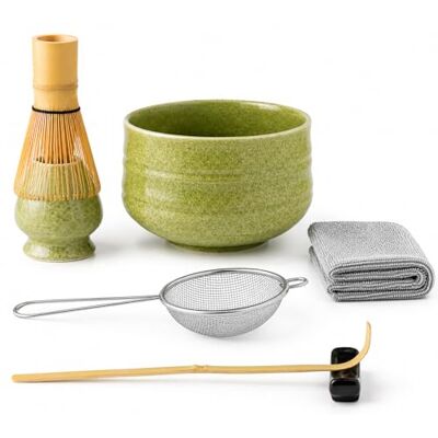 Lafefe 7 Pcs Matcha Set, Matcha Kit for Ceremony, Matcha Tea Set for Making Latte, Japanese Matcha Ceremony Kit, Matcha Whisk Set and Bowl(chawan) with All Accessories, Gift for Matcha Lover Lafefe 7 Pcs Matcha Set, Matcha Kit for Ceremony, Matcha Tea Set for Making Latte, Japanese Matcha Ceremony Kit, Matcha Whisk Set and Bowl(chawan) with All Accessories, Gift for Matcha Lover