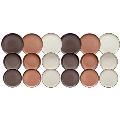 Tognana Megeve 18-Piece Dinner Set for 6 People, Stoneware, Multicolour Tognana Megeve 18-Piece Dinner Set for 6 People, Stoneware, Multicolour