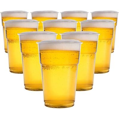 AVLASH ® Pack of 50 Clear Plastic Full Pint Glasses – 660ml Disposable Drinking Cups – Recyclable Plastic Tumblers for Parties, Events, BBQs, Catering, Weddings, Outdoor & Everyday Use AVLASH ® Pack of 50 Clear Plastic Full Pint Glasses – 660ml Disposable Drinking Cups – Recyclable Plastic Tumblers for Parties, Events, BBQs, Catering, Weddings, Outdoor & Everyday Use