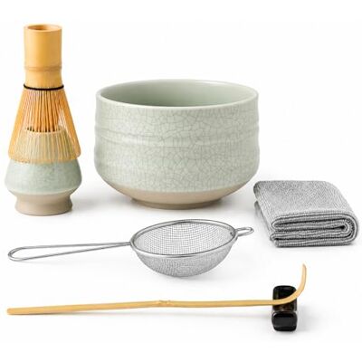 Lafefe 7 Pcs Matcha Set, Matcha Kit for Ceremony, Matcha Tea Set for Making Latte, Japanese Matcha Ceremony Kit, Matcha Whisk Set and Bowl(chawan) with All Accessories, Gift for Matcha Lover Lafefe 7 Pcs Matcha Set, Matcha Kit for Ceremony, Matcha Tea Set for Making Latte, Japanese Matcha Ceremony Kit, Matcha Whisk Set and Bowl(chawan) with All Accessories, Gift for Matcha Lover