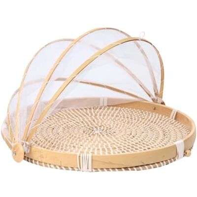 Dexam Sintra Seagrass Tray with Food Cover Natural Dexam Sintra Seagrass Tray with Food Cover Natural