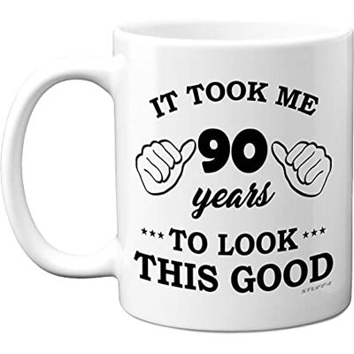 Stuff4 - 90 Years Look This Good - 11oz - Mug Stuff4 - 90 Years Look This Good - 11oz - Mug