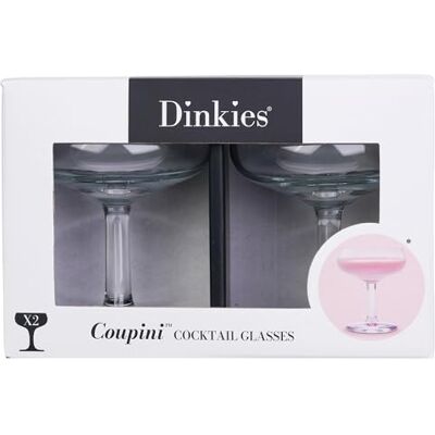Blue Tree Dinkies Glassware – The Coupini, 2x80ml Cocktail Mini Coupe Glass Gifts Blue Tree Dinkies Glassware – The Coupini, 2x80ml Cocktail Mini Coupe Glass Gifts