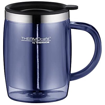 Thermos Thermo Cafe by 4059.256.035 Cup 0.35 Litre Desktop Mug, Plastic, blue Thermos Thermo Cafe by 4059.256.035 Cup 0.35 Litre Desktop Mug, Plastic, blue